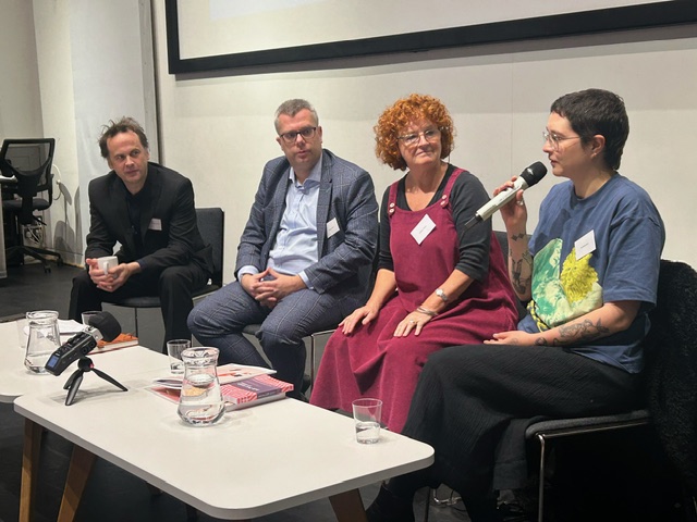 ‘Building your portfolio’ panel. Photography: Edith Powell